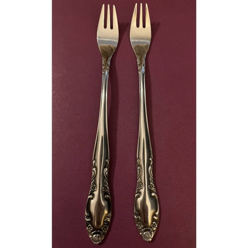 Cocktail Fork Royal Ballad by Oneida / Northland Korea Stainless Flatware 5 7/8”